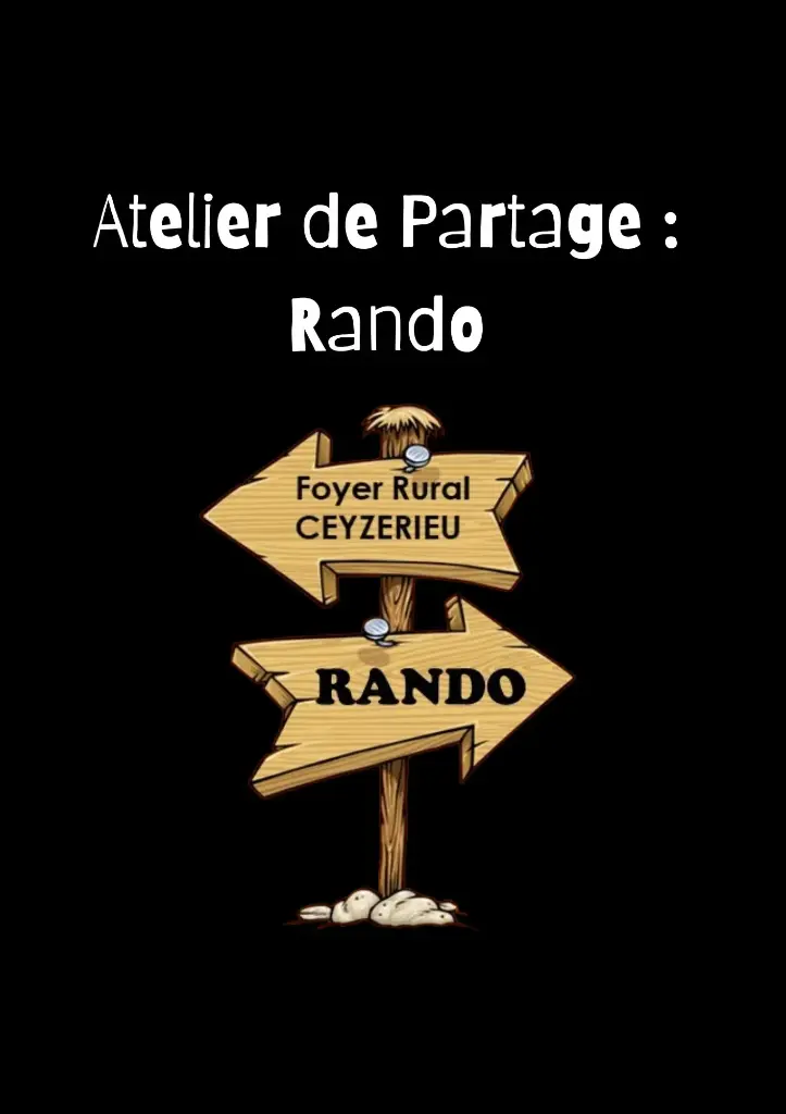 Atelier de Partage : Rando